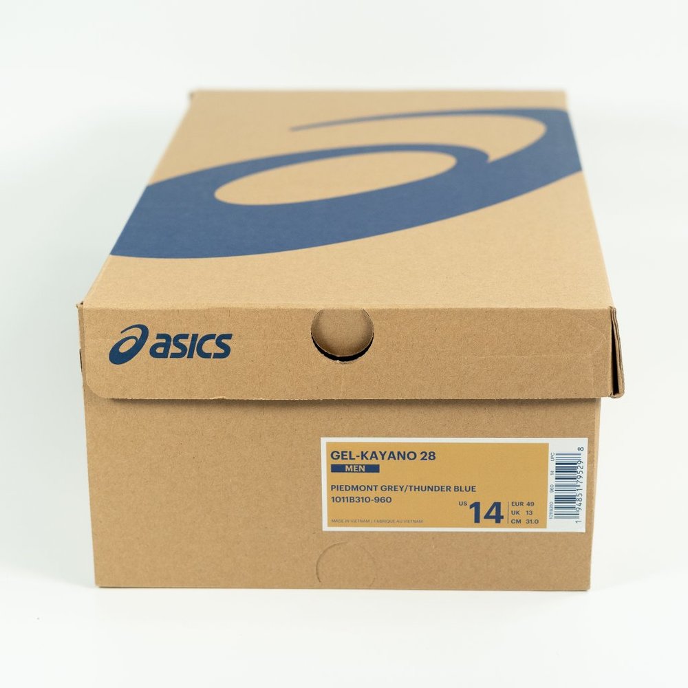 Asics Gel-Kayano 28 'Piedmont Grey Thunder Blue' 1011B310-960 Running Sneakers - Picture 15 of 15